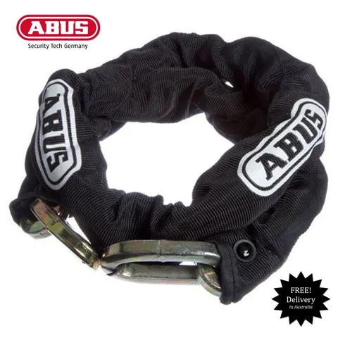 ABUS 10mm Hardened Steel Square Link Chain 10KS170BLK -Free Post