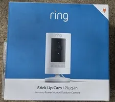 Ring Stick Up Cam Plug-In Indoor/Outdoor 1080p Wired Security Camera