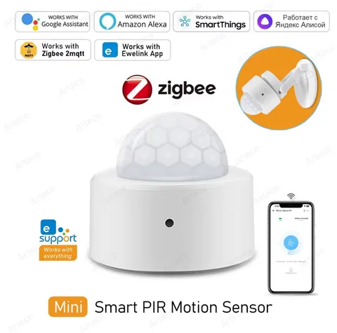 Zigbee 3.0 Smart Pir Motion Sensor Movement Human Body Infrared Detector