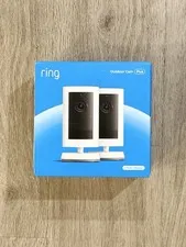 Ring Outdoor Cam Plus Battery Powered Security Camera 2-Pack New