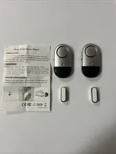 Alarm Door And Window Magnetic Sensor Triggered 120dB Alarm  Loud x 4