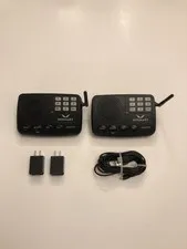 Lot of 2 Hosmart HY777 Wireless Home Intercom System WITH 2 POWER CORDS CABLES