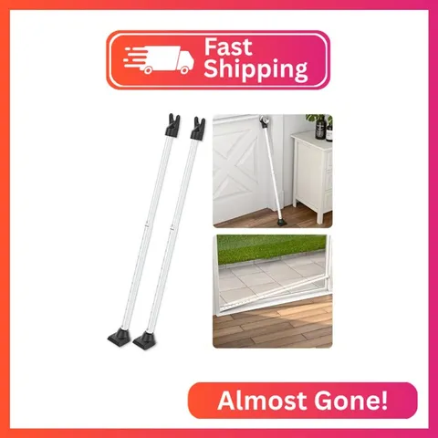 SECURITYMAN 3-in-1 Door Security Bar, Security Door Stoppers & Door Barricade –