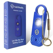 SafeBuddy Klein Blue 140DB Personal Alarm Keychain