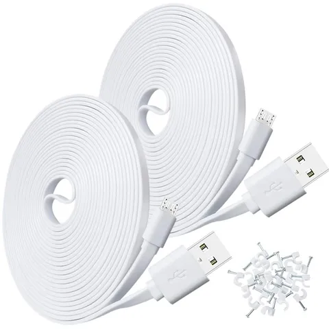 2-Pack 10FT USB Power Extension Cable for Wyze Cam,WyzeCam Pan,YI Home Camera...