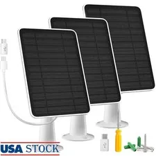 5W Solar Panel High Efficiency Weatherproof Adjustable Mount Security Camera New