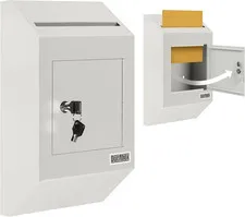 Drop Box Deposit Safe 10 x 4 x 16” Heavy Duty Steel with Slim Profile Wall Mailb