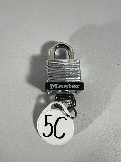 Master Lock Silver Laminated Steel Warded Padlock, Keyed 1-1/4-inch wide 1 Key