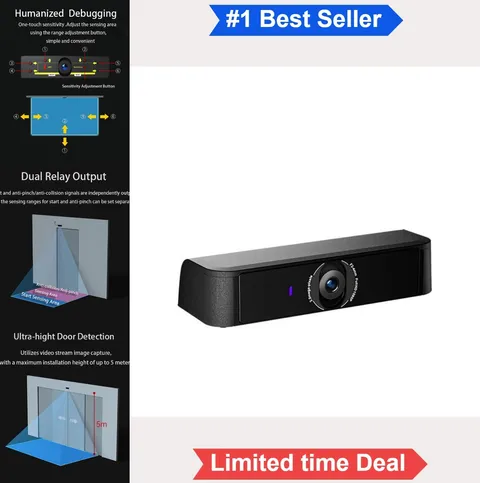 AI Human Detection Sensor for Automatic Sliding Swing Door Opener Wall Mount