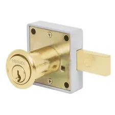 Hermex CM-25L Furniture lock, model 25, brass