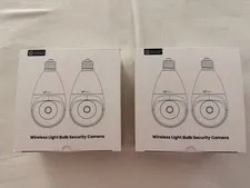 TKENPRO LIGHT BULB SECURITY CAMERA - NEW/UNOPENED (2Boxes, 4 Bulbs)