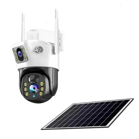 Solar 4K Outdoor Cam – Night Vision, Two‑Way Audio, Solar Panel