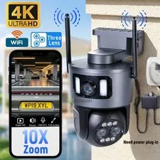 8MP 4K WiFi Security Camera 10X Zoom 5G & 2.4g Outdoor Two Way Audio Home Cam