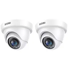 2Pcs 2MP Hardwired Hybrid 4 in 1 TVI CVI AHD CVBS Security Camera Outdoor for 96
