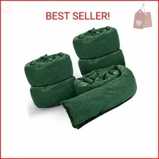 5 Pcs Water Barrier 5 ft x 6.5 Inch Flood Barriers for Home Reusable Absorbent F