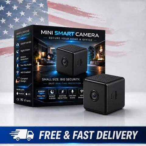 Mini Wireless WiFi Security Camera Indoor Home Security 1080p HD Smart Camera