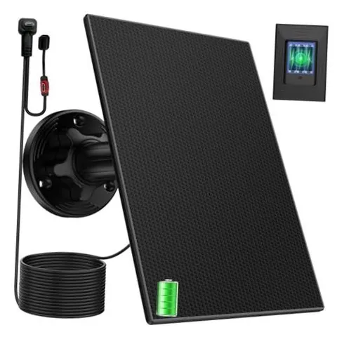 Blink Outdoor Camera Solar Panel with Built-in 4000mAh Battery, 27% 1 Black