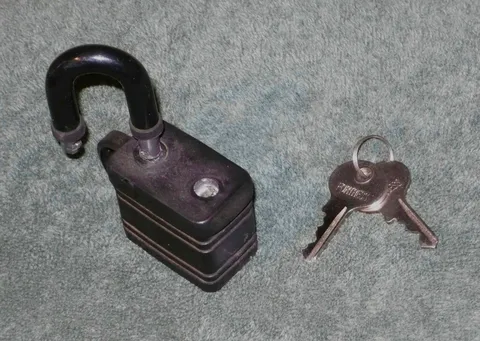 Fortress Hardened Steel Laminated Weather Resistant Padlock with Keys