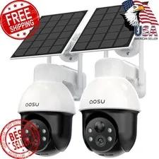 aosu 3K 5MP Solar Camera System Wireless 2 Pack