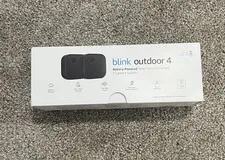 Blink Outdoor 4 (4th Gen) 2 Camera Security System - Black New Sealed
