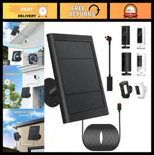 Solar Panel for Ring Security Camera - Spotlight Cam Plus/Pro, Stick Up Cam, 10F