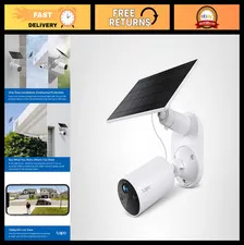 Wireless 1080p Solar Security Camera - Outdoor, Battery-Powered, Person Detectio