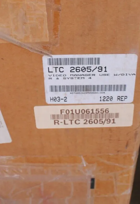 BOSCH SECURITY VIDEO LTC 2605/91 Video Manager for Use with DVR and System 4 MX
