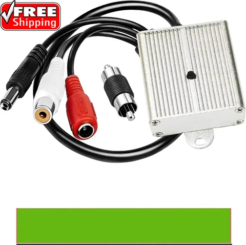 CCTV Microphone Audio Outdoor Security Gift RCA Tiny Surveillance Mic DVR High S