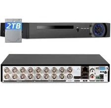 16 Channel Security Recorder DVR for 5MP Hybrid AHD/TVI/CVI/CVBS/IP Analog Cam
