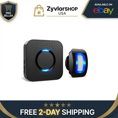 COTINSE Wireless Motion Sensor LED Light Alarm 500FT Range