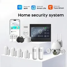 Smart Life APP Wireless GSM Alarm System WiFi Burglar Detection Real-Time Alerts