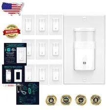 10-Pack 3-Way Motion Sensor Light Switch, Title 24 Compliant, White