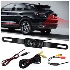 HD Backup Camera for Car with 8 LED Night Vision 9.87*1.23*1.67inch, Black