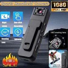 A9 Mini Handheld Camera 1080P HD Infrared Night Vision Back Clip Camera Recorder