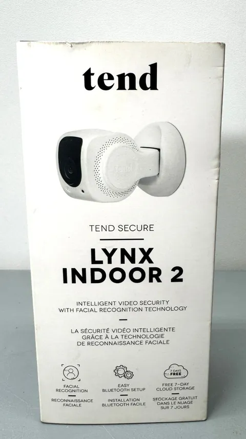 Tend LYNX Indoor 2 Smart WiFi Security Bluetooth Camera Monitor Alexa & Google