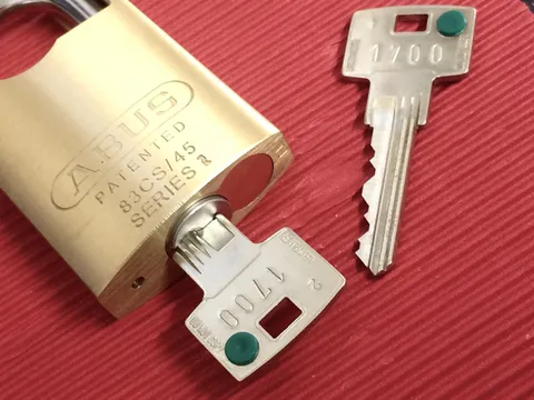 ABUS 83CS45 Padlock-Fitted With Secure 6 Inline Keying System & Restricted Keys