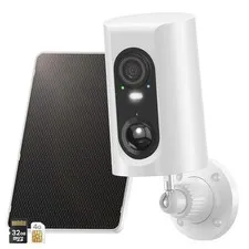 4G LTE Cellular Solar Security Camera Wireless Outdoor, Built-in SIM Card