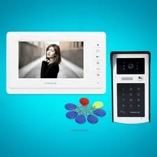 7" Wired Video Password Security Door Phone Intercom Electric Lock Supported
