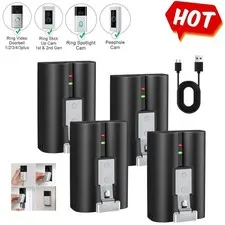 4 Pack Ring V4 Battery For Ring Camera Doorbell Solar Floodligh 2/3/4/3 plus US
