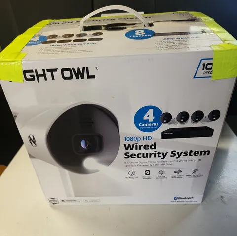 Night Owl 1080P HD Wired Security System BTD2 series 8 Channel DVR Good/W.Box