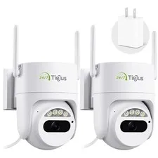 5G/2.4G Outdoor, 3MP Wired Cameras 24/7 Recording, Plug-in Power, 360° View, ...