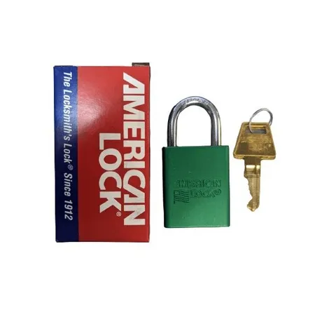 American Lock Lockout Padlock KD Green 1-7/8 H A1105GRN