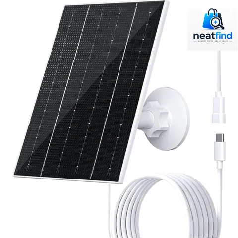 Efficient 4W Solar Charger for USB Security Cameras - Waterproof & Adjustable
