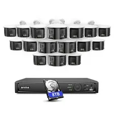 ANNKE 16CH NVR 4K POE 180° View AI Color Night Security Camera System 2-Way Talk