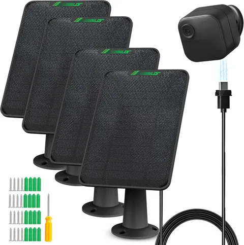 4 Pack 6W Solar Panel for Blink Outdoor 4 -  Weatherproof Charging Solution