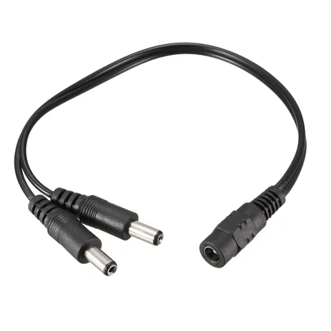 20cm 5.5x2.1mm 1 DC Female to 2 Male Cable Extension Adaptor For CCTV Camera