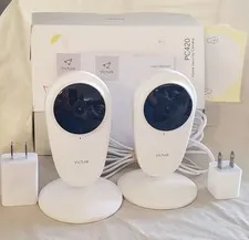 Victure PC420 Indoor IP Security Cameras 2-Pack Wireless Wi‑Fi, White