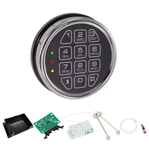 Electronic Gun Safe Lock Replacement – Digital Keypad with Solenoid Lock Mech...