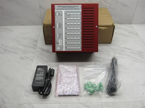 NEW ESCO Trademark Intercom DIB-4004 Interface Box 2 Cards With Power Supply