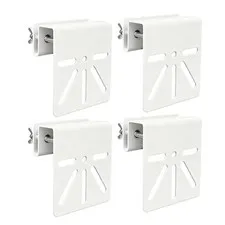 4 Pack Stainless Steel Gutter Mount Brackets, No Drill Design, Compatible wit...